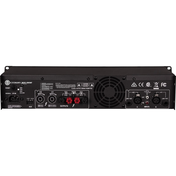 Crown XLS 1002 Amplifier - 700 W RMS - 2 Channel - Black