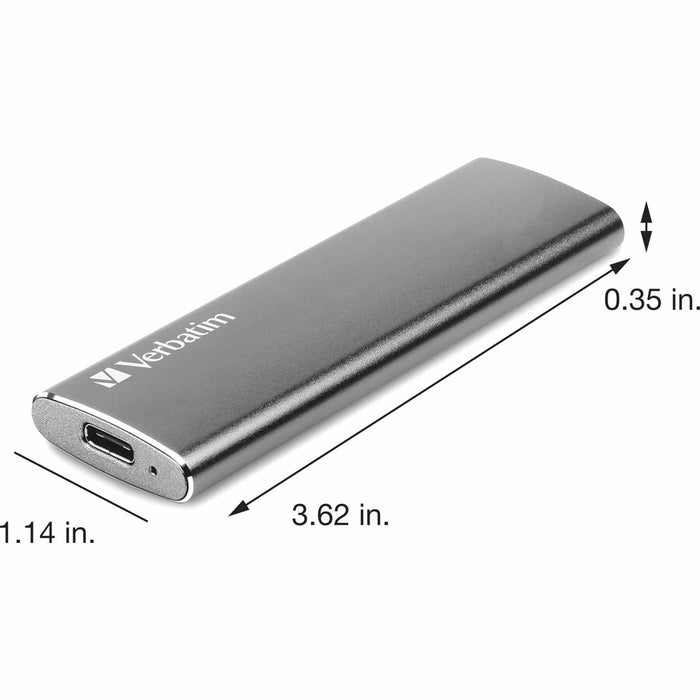 Verbatim 480GB Vx500 External SSD, USB 3.1 Gen 2 - Graphite