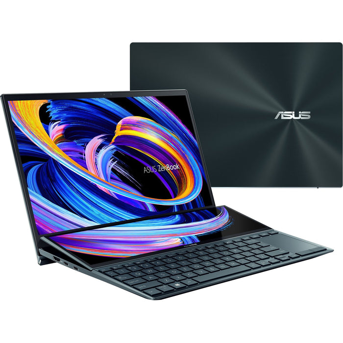 Asus ZenBook Duo 14 UX482 UX482EGR-XB74T 14" Notebook - Full HD - 1920 x 1080 - Intel Core i7 11th Gen i7-1195G7 Quad-core (4 Core) 2.90 GHz - 16 GB Total RAM - 1 TB SSD - Celestial Blue