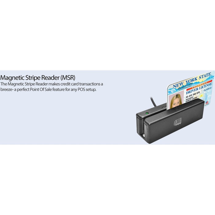 Adesso MSR-100 Magnetic Stripe Card Reader