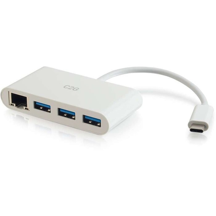 C2G USB C Hub with Ethernet - 3-Port USB Hub