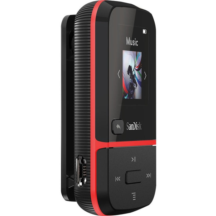 SanDisk Clip Sport Go 32 GB Flash MP3 Player - Red
