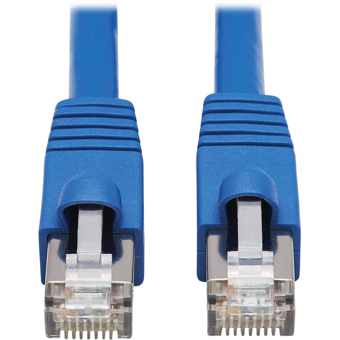 Tripp Lite Cat6a Patch Cable F/UTP Snagless w/ PoE 10G CMR-LP Blue M/M 50ft