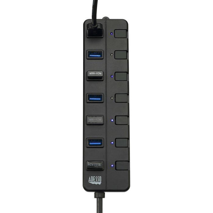 Adesso 7-ports USB 3.0 Hub with 5V2A Power Adaptor