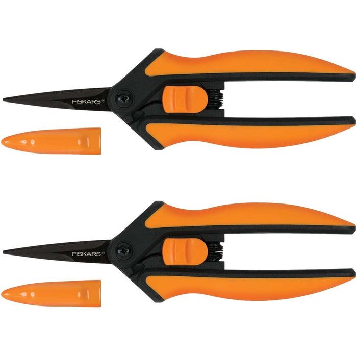 Fiskars Non-stick Micro-Tip Pruning Snips (2-pk)