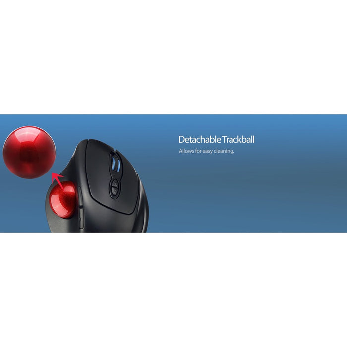 Adesso iMouse T30 - Wireless Programmable Ergonomic Trackball Mouse
