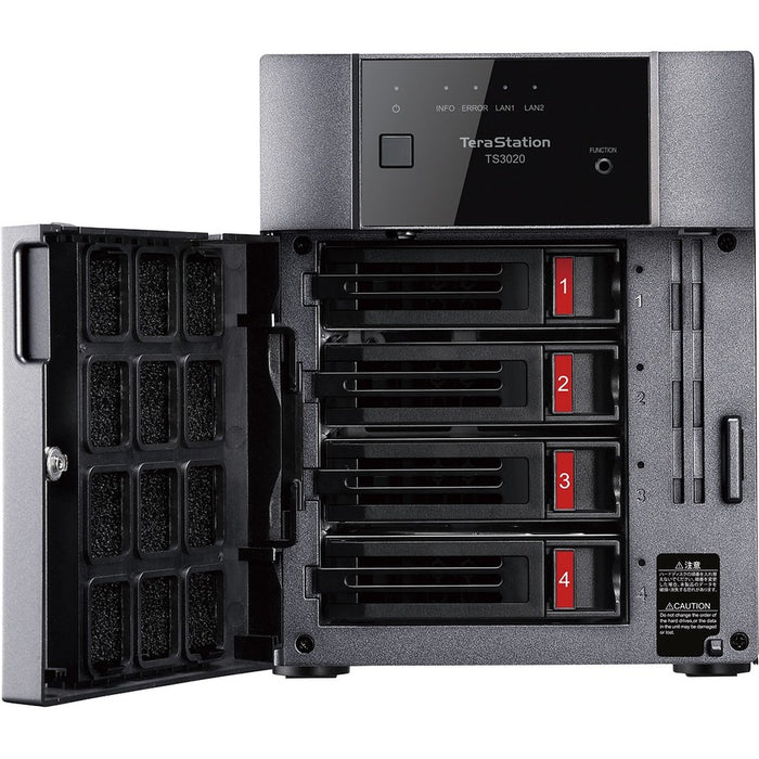BUFFALO TeraStation 3420DN 4-Bay Desktop NAS 16TB (4x4TB) with HDD NAS Hard Drives Included 2.5GBE / Computer Network Attached Storage / Private Cloud / NAS Storage/ Network Storage / File Server