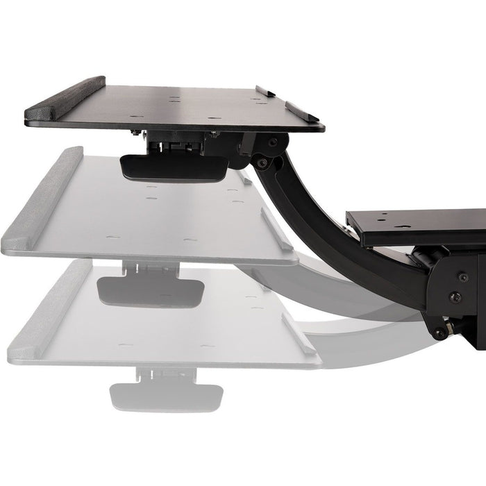 Under Desk Keyboard Tray, Height Adjustable Keyboard and Mouse Tray (10" x 26"), Ergonomic Computer Keyboard Tray w/Mouse Pad