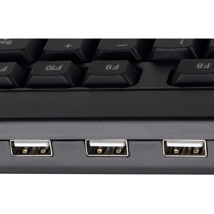 Adesso Multimedia Desktop Keyboard with 3-Port USB Hub