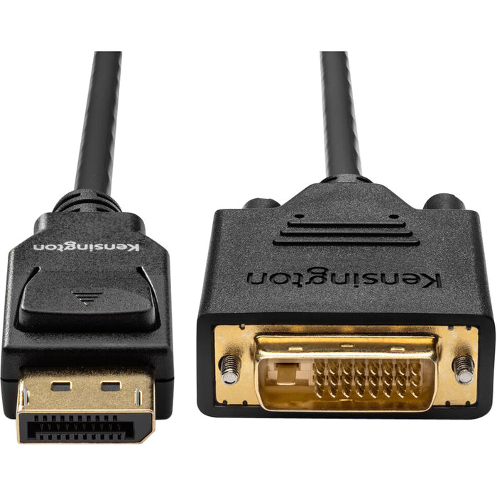 Kensington DisplayPort 1.1 (M) to DVI-D (M) Passive Unidirectional Cable, 6ft