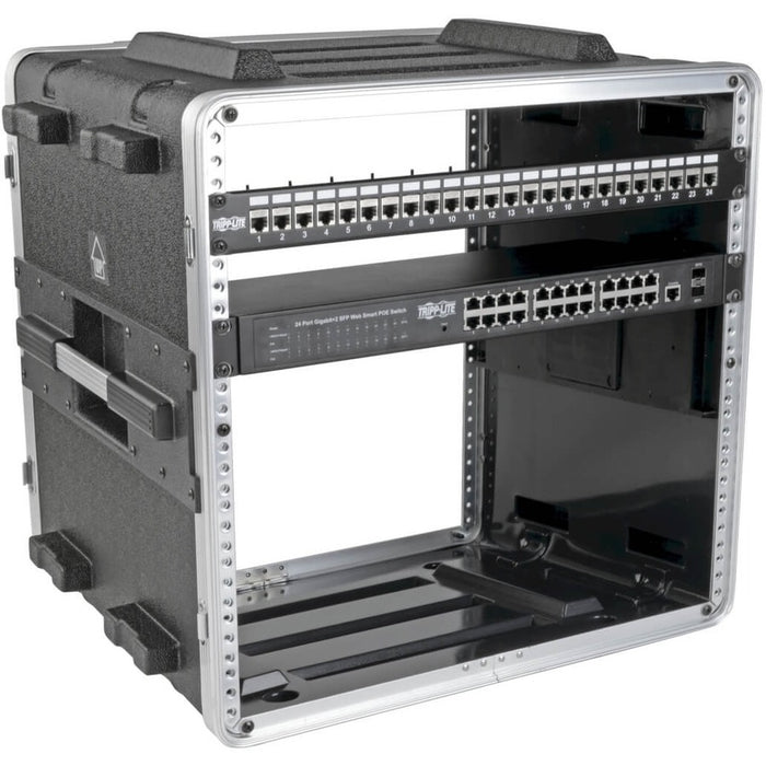 Tripp Lite 10U ABS Server Rack Equipment Flight Case for Shipping & Transportation