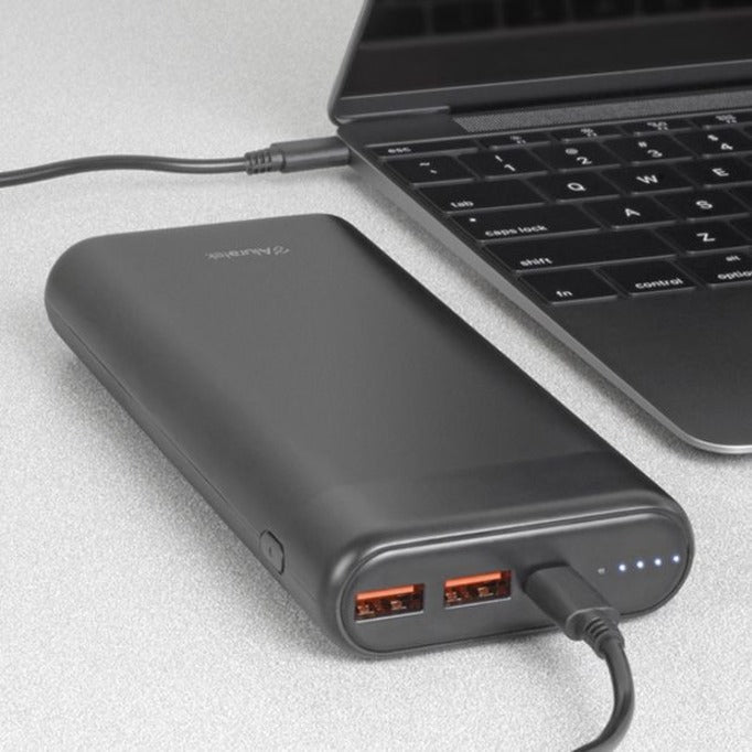Aluratek 20,000mAh 65W Fast Charge PD Power Bank with USB Type-C