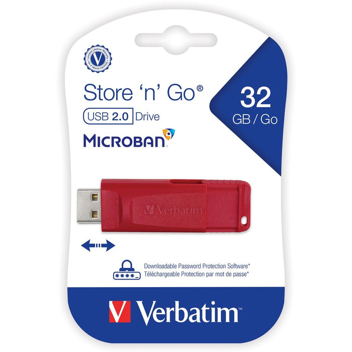 32GB Store 'n' Go&reg; USB Flash Drive - Red
