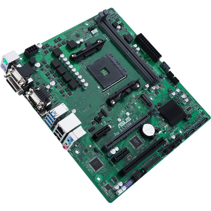 Asus A520M-C II/CSM Desktop Motherboard - AMD A520 Chipset - Socket AM4 - Micro ATX