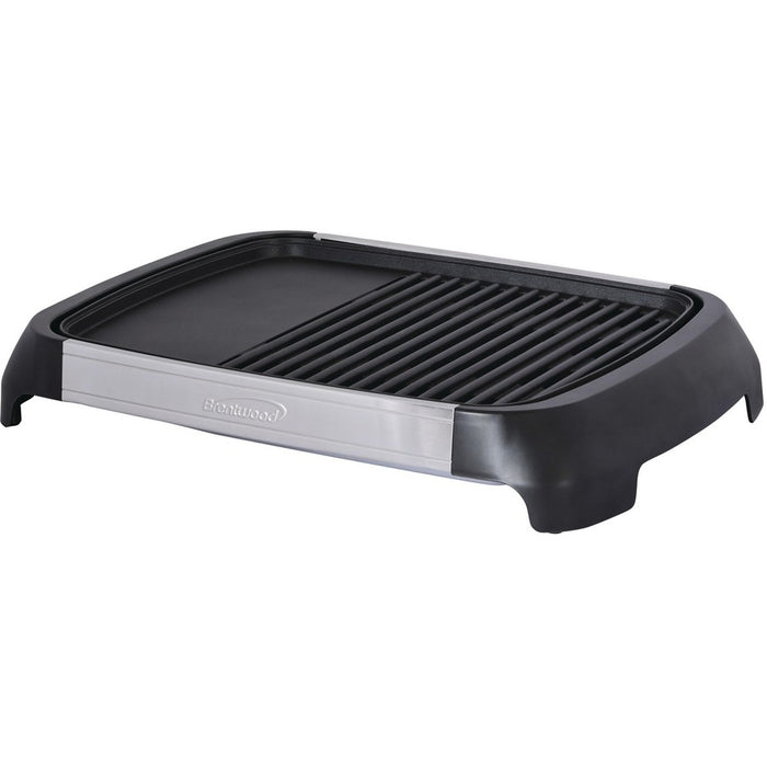 Brentwood Select TS-641 1200-Watt Electric Indoor Grill & Griddle, Stainless Steel