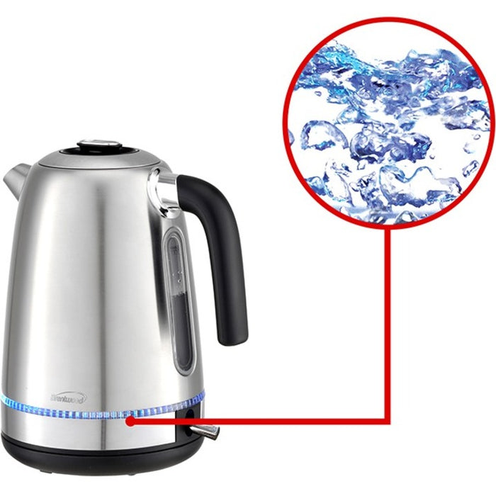 Brentwood KT-1792S 1500W 1.7L Cordless Electric Stainless Steel Kettle