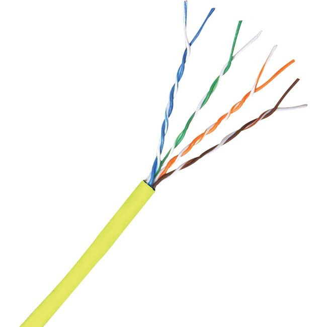 Comprehensive Cat 5e 350MHz Solid Yellow Bulk Cable 1000ft