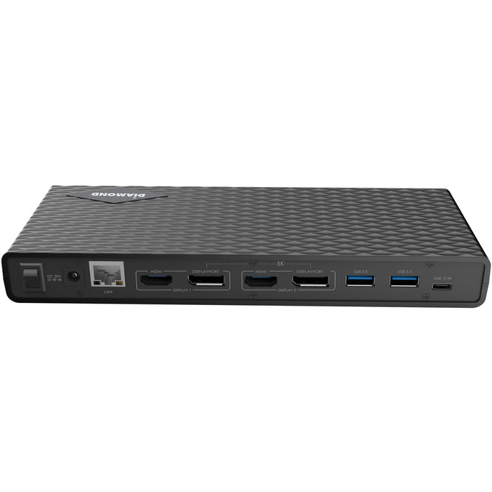 Diamond Multimedia Ultra 4K/5K Docking Station, Compatible With Both Type-C and Type-A USB Laptops/Desktop PCs