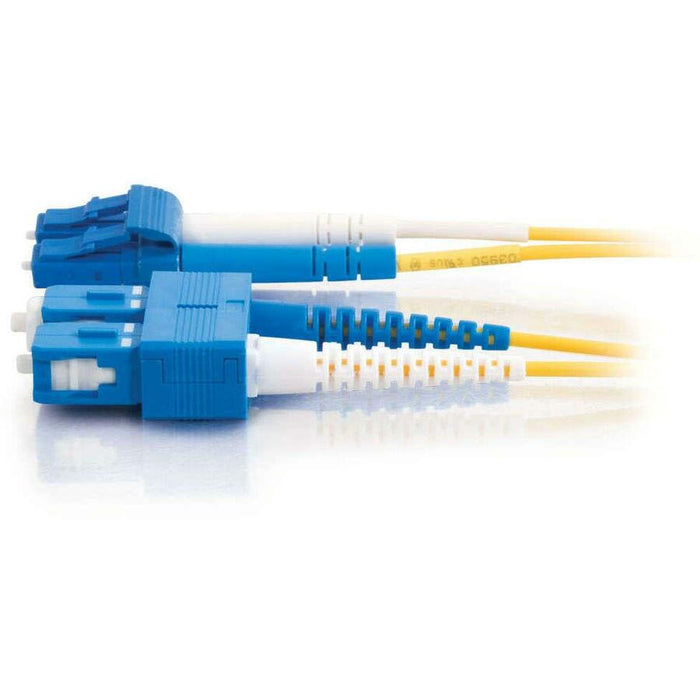 C2G-20m LC-SC 9/125 OS1 Duplex Singlemode Fiber Optic Cable (TAA Compliant) - Yellow