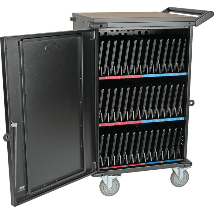 Tripp Lite 42-Port AC Charging Cart Storage Station Chromebook Laptop Tablet Black