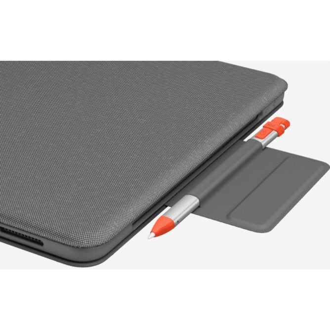 Logitech Folio Touch Keyboard/Cover Case (Folio) Apple, Logitech iPad Air (4th Generation) Tablet - Oxford Gray