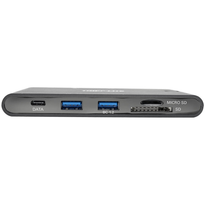 Tripp Lite USB C Docking Station HDMI VGA GbE PD Charging USB Hub 4K Black, USB-C, USB Type-C
