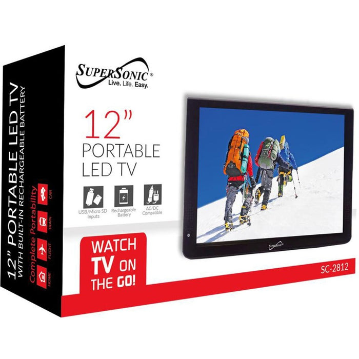 Supersonic 12" Travel Monitor & TV