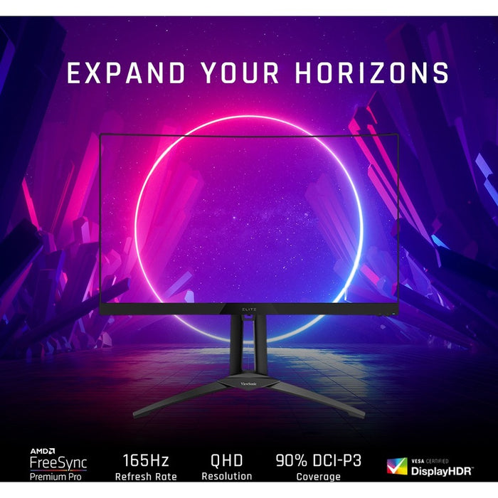 ViewSonic Elite XG270QC 27" WQHD Curved Screen LED Gaming LCD Monitor - 16:9 - Black