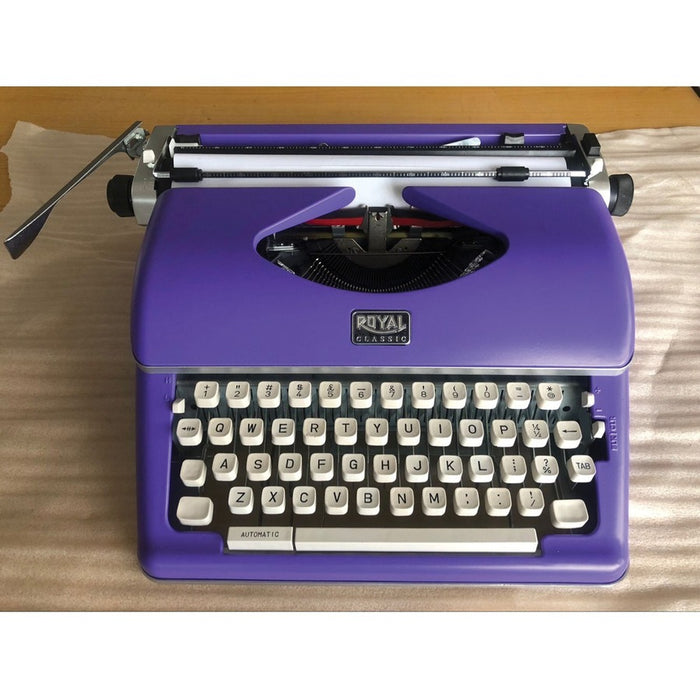Royal Classic Manual Typewriter - Purple
