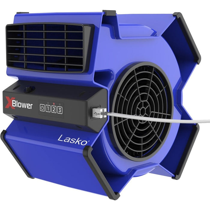 Lasko X-Blower Multi-Position Utility Blower Fan in Blue Color