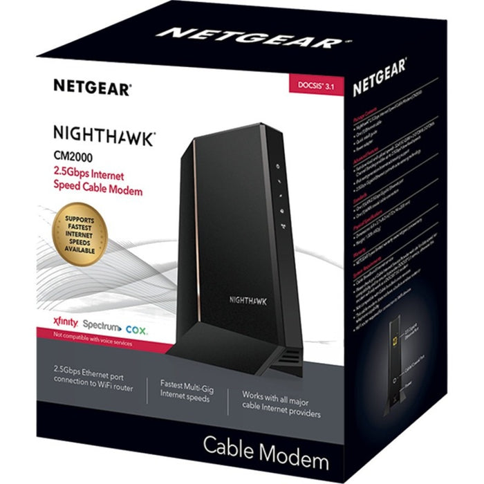 Netgear 2.5Gbps Internet Speed Cable Modem