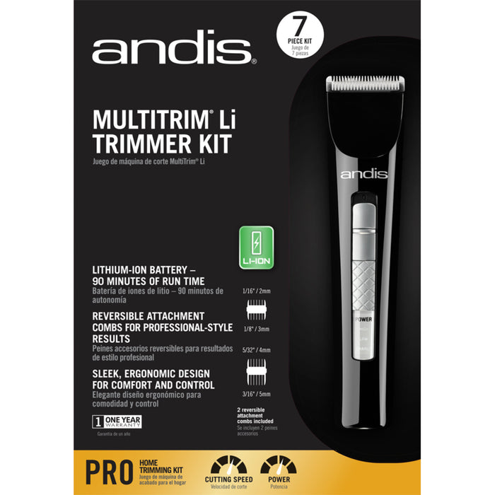 Andis MultiTrim Trimmer 7-Piece Kit