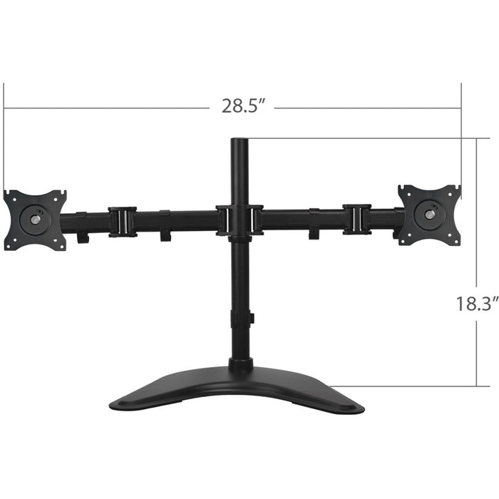 SIIG Articulated Freestanding Dual Monitor Desk Stand - 13"-27"
