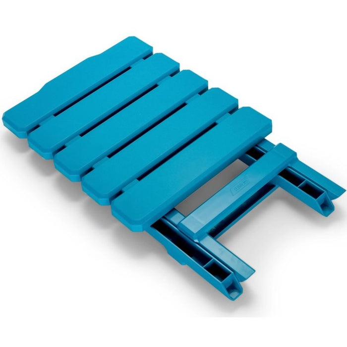 Camco Quick-Folding Plastic Adirondack Style Table, Small Aqua