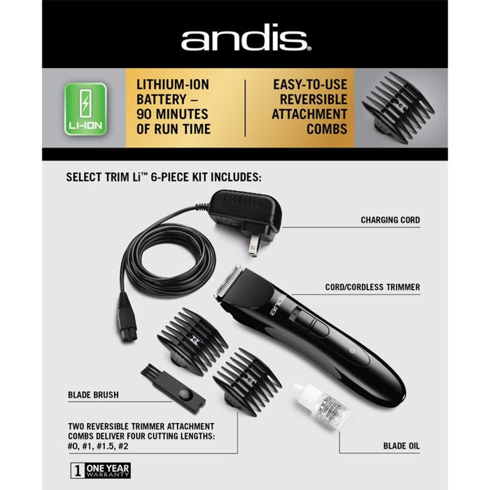 Andis Select Trim Trimmer 6-Piece Kit