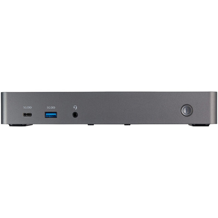 Star Tech.com USB-C & USB-A Dock - Hybrid Triple Monitor Laptop Docking Station DisplayPort & HDMI 4K 60Hz/85W PD/6x USB/GbE/USB 3.1 Gen 2