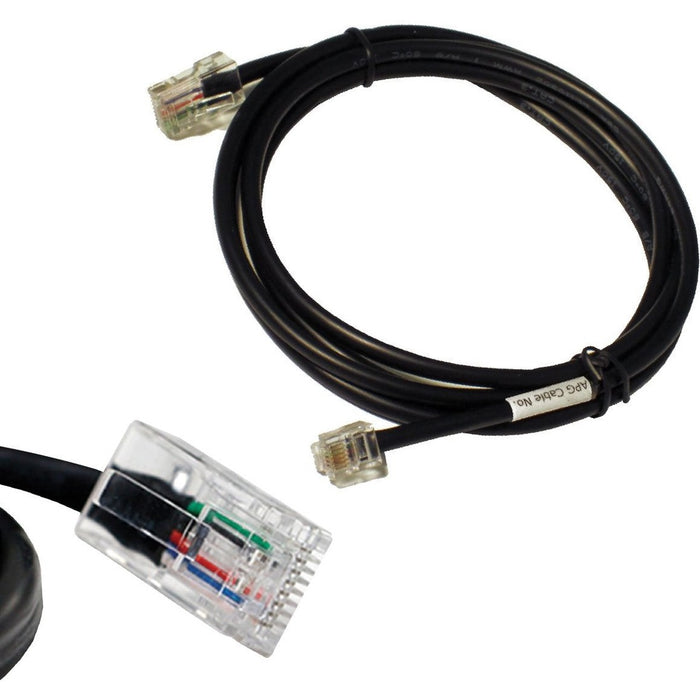apg Printer Interface Cable | CD-102B Cable for Cash Drawer to Printer | 1 x RJ-12 Male - 1 x RJ-45 Male | Connects to TPG and Ithaca Printers
