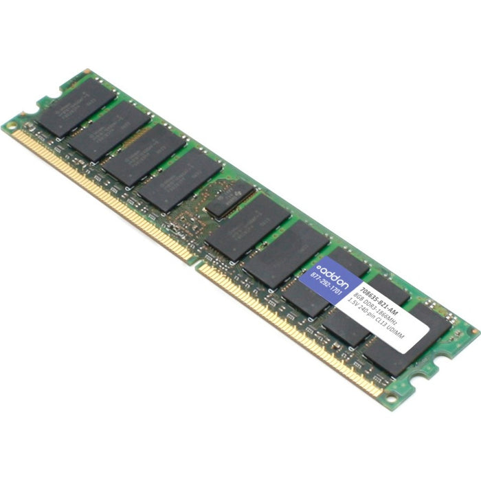 AddOn AM1866D3DR8EN/8G x1 HP 708635-B21 Compatible Factory Original 8GB DDR3-1866MHz Unbuffered ECC Dual Rank x8 1.5V 240-pin CL13 UDIMM
