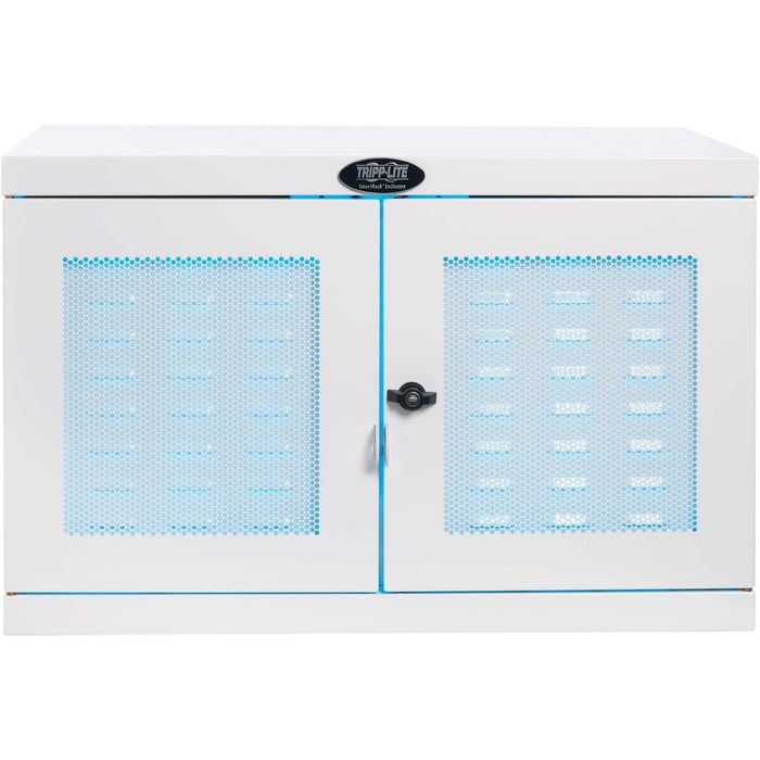Tripp Lite Safe-IT UV Sanitizing Charging Station 16-Port USB Antimicrobial for iPad and Android Tablet White