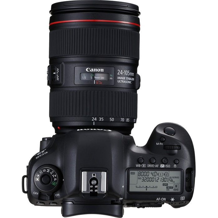 Canon EOS 5D Mark IV 30.4 Megapixel Digital SLR Camera with Lens - 0.94" - 4.13" - Black