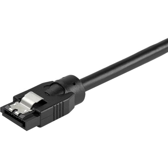 StarTech.com 0.3 m Round SATA Cable - Latching Connectors - 6Gbs SATA Cord - SATA Hard Drive Power Cable - Lifetime Warranty (SATRD30CM)