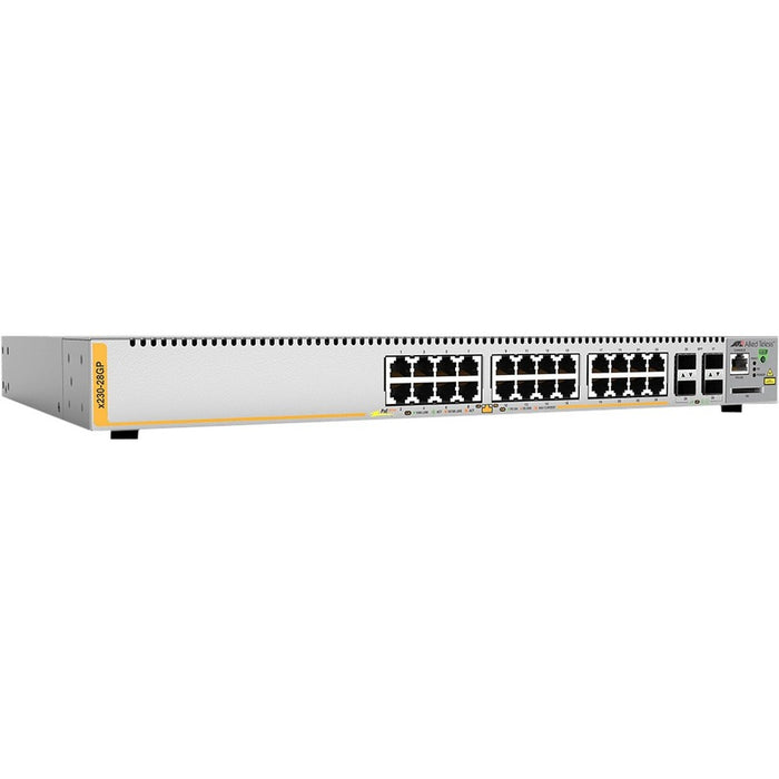 Allied Telesis L3 Switch with 24 x 10/100/1000T PoE Ports and 4 x 100/1000X SFP Ports