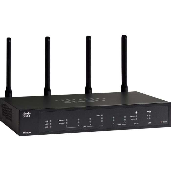 Cisco RV340W Wi-Fi 5 IEEE 802.11ac Ethernet Wireless Router - Refurbished