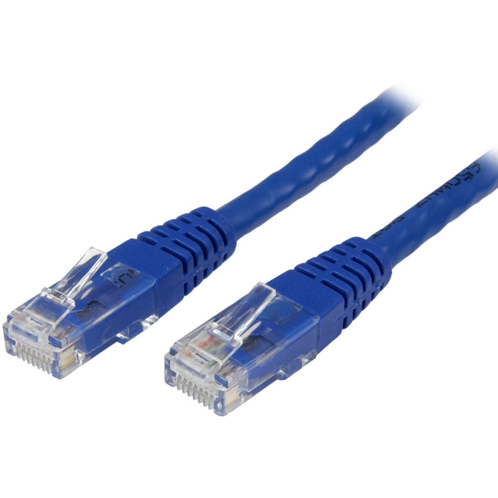 StarTech.com 75ft CAT6 Ethernet Cable - Blue Molded Gigabit - 100W PoE UTP 650MHz - Category 6 Patch Cord UL Certified Wiring/TIA