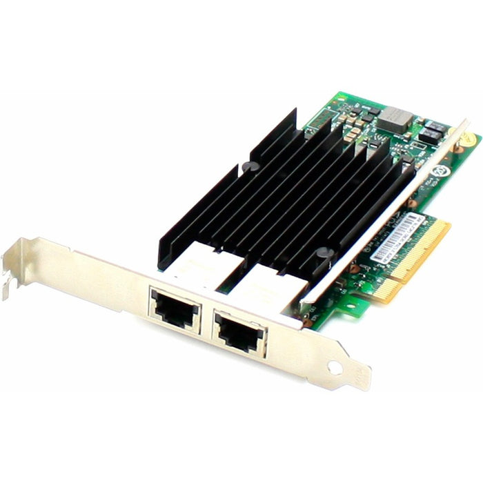AddOn HP 656596-B21 Comparable 10Gbs Dual Open RJ-45 Port 100m PCIe x8 Network Interface Card