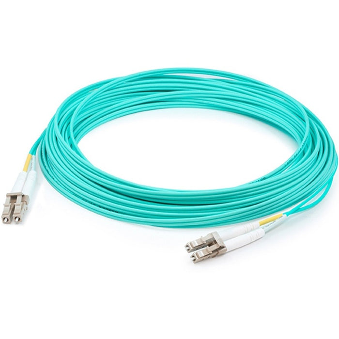 AddOn 2m HP BK839A Compatible LC (Male) to LC (Male) Aqua OM4 Duplex Fiber OFNR (Riser-Rated) Patch Cable