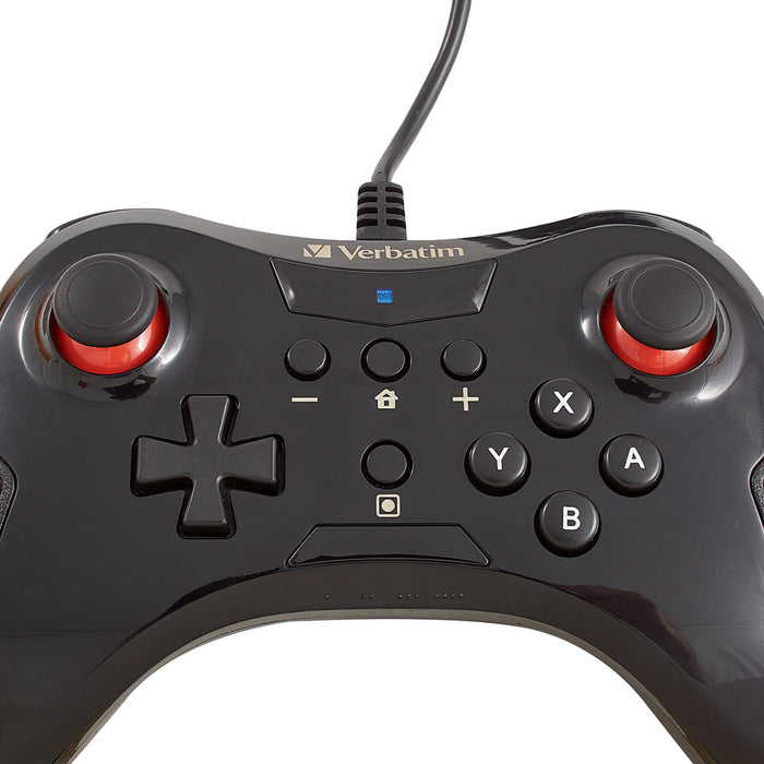 Verbatim Wired Controller for use with Nintendo Switch - Black