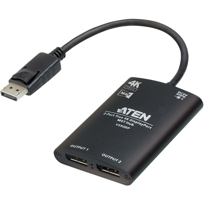 ATEN 2-Port True 4K DisplayPort MST Hub