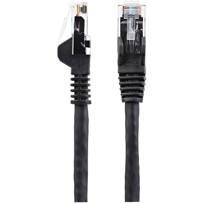 StarTech.com 20ft (6m) CAT6 Ethernet Cable, LSZH (Low Smoke Zero Halogen) 10 GbE Snagless 100W PoE UTP RJ45 Black Network Patch Cord, ETL