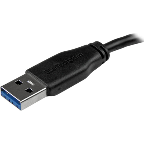 StarTech.com 0.5m (20in) Slim SuperSpeed USB 3.0 A to Micro B Cable - M/M